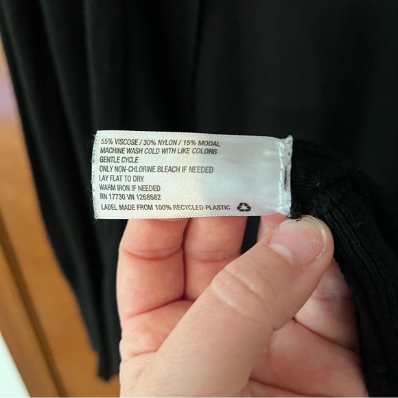 Merona Black Drapey Women’s Cardigan Size Small - Picture 6 of 12